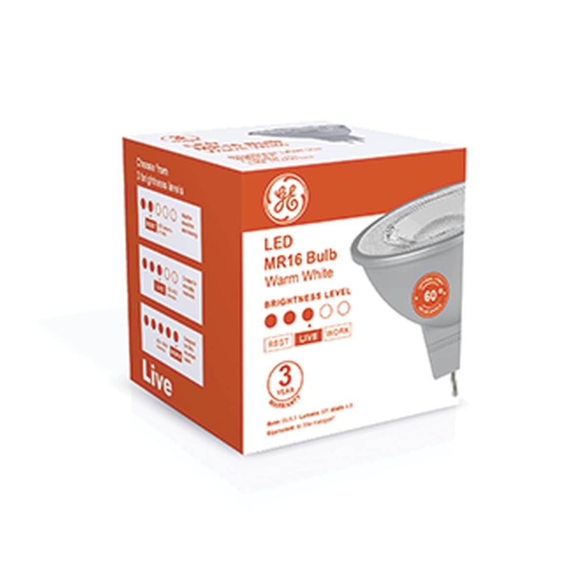 GE 3.4W LED MR16 Globe in Warm White