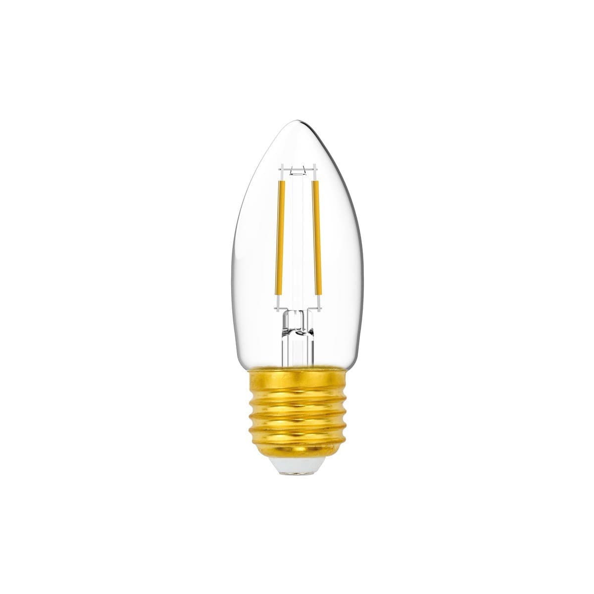 GE 2.5W Heritage LED Candle ES Globe in Warm White