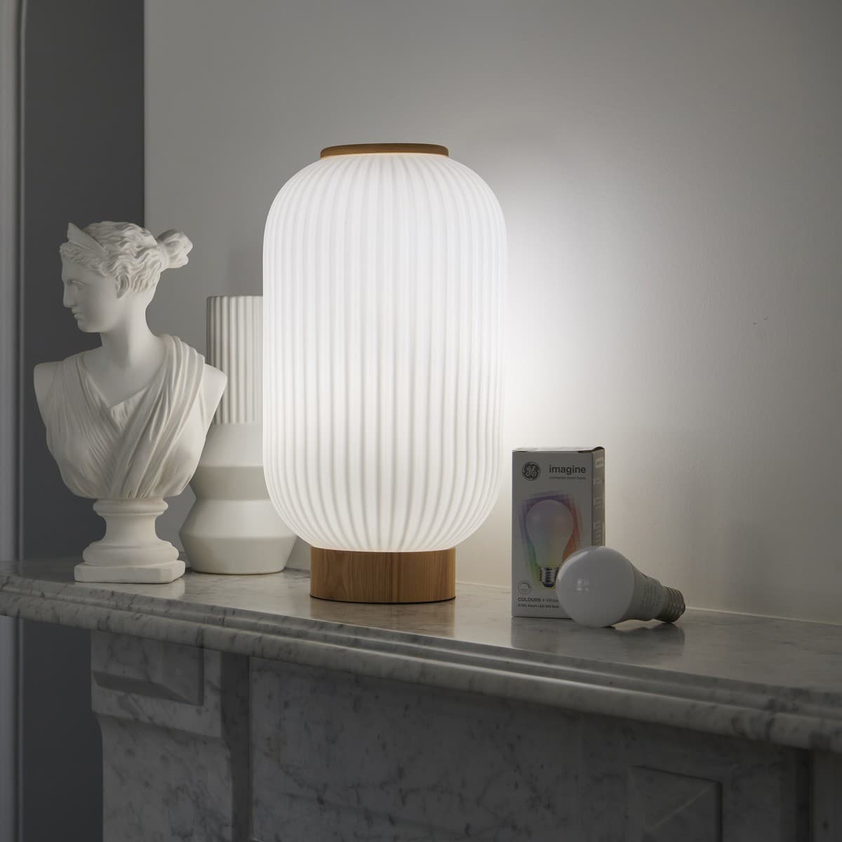 GE Imagine Sync 8W ES RGB LED Dimmable A60 Smart Globe
