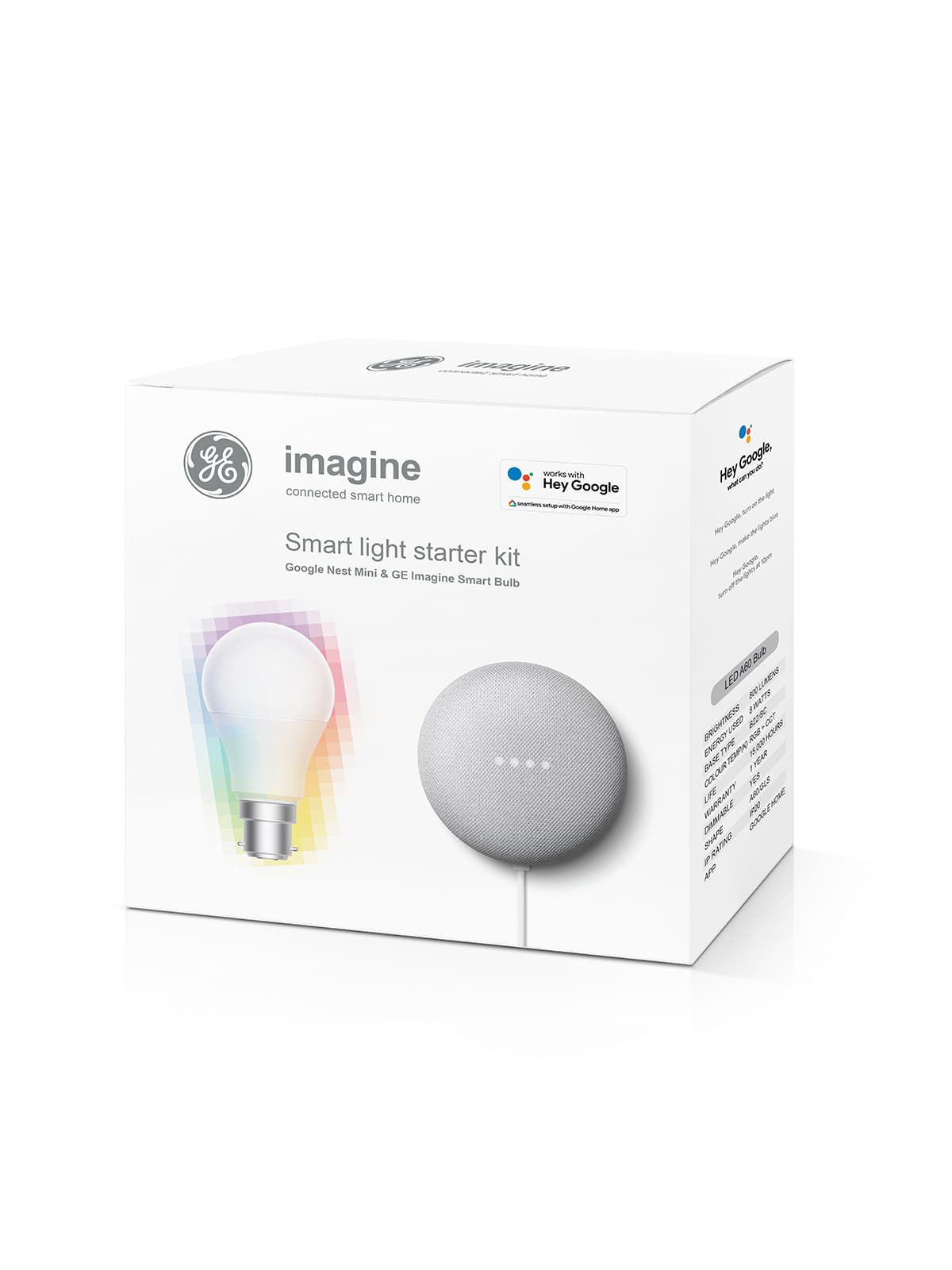 GE Imagine Starter Kit BC Globe + Google Nest Mini