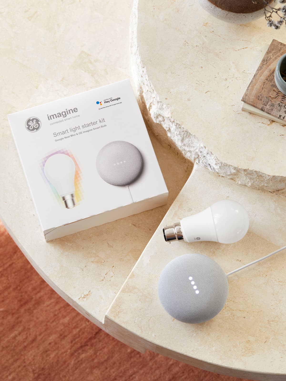 GE Imagine Starter Kit BC Globe + Google Nest Mini